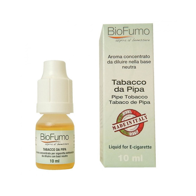 Biofumo Tabacco da Pipa Aroma 10 ml, un sapore dolce quasi vanigliato