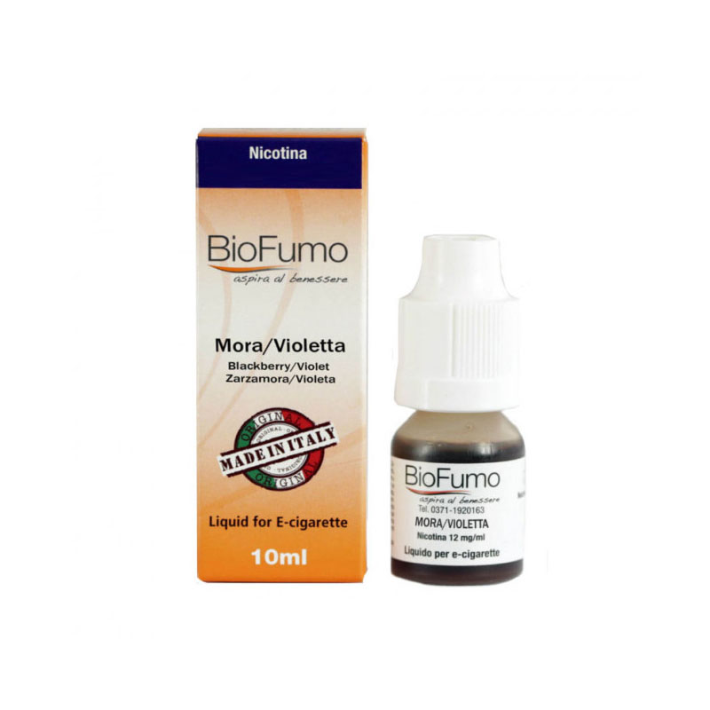 Biofumo mora violetta liquido pronto 10ml con nicotina