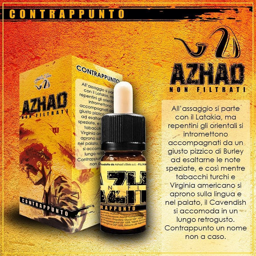 Azhad aromi non filtrati, il Contrappunto aroma concentrato con Latakia, Burley, Virginia americano e Cavendish