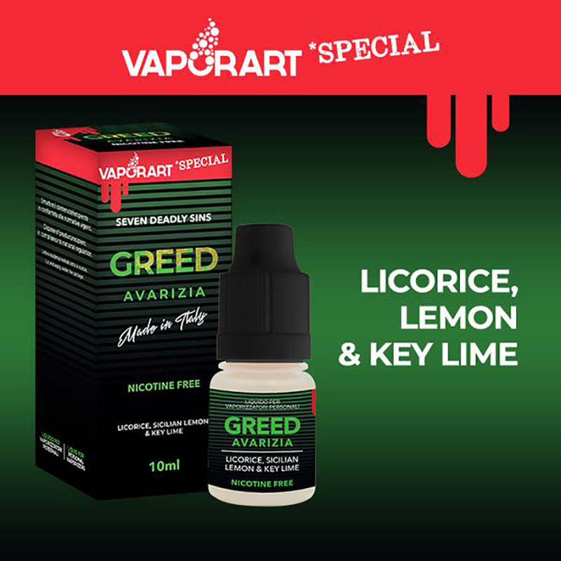 Vaporart Greed 10 ml Liquido Pronto Nicotina