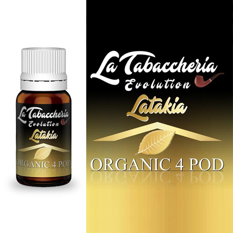 La Tabaccheria Organic 4 Pod Single Leaf Latakia Aroma 10 ml per Sigaretta Elettronica