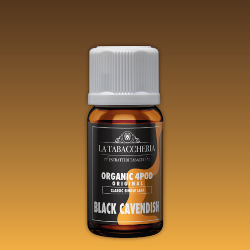 La Tabaccheria Organic 4 Pod Single Leaf Black Cavendish Aroma 10 ml per Sigaretta Elettronica