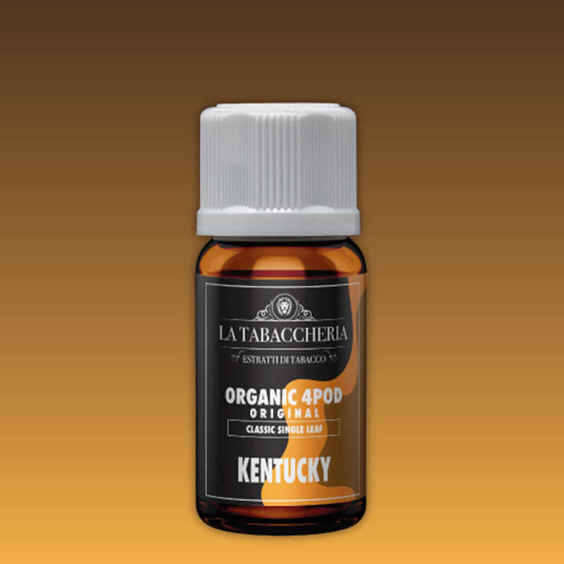 La Tabaccheria Organic 4 Pod Single Leaf Kentucky Aroma 10 ml per Sigaretta Elettronica