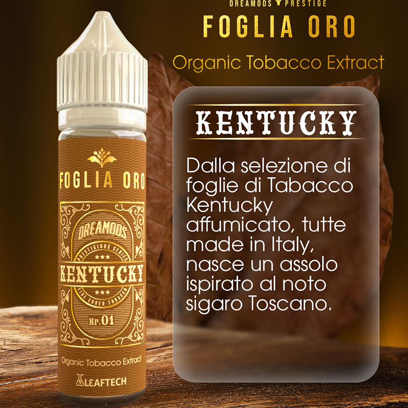 Kentucky Foglia Oro Aroma Scomposto 20 ml Leaftech