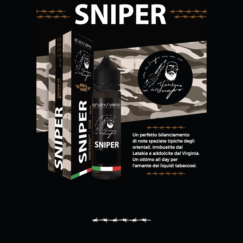 Il Santone Dello Svapo Sniper Aroma 20 ml Liquido per Sigaretta Elettronica