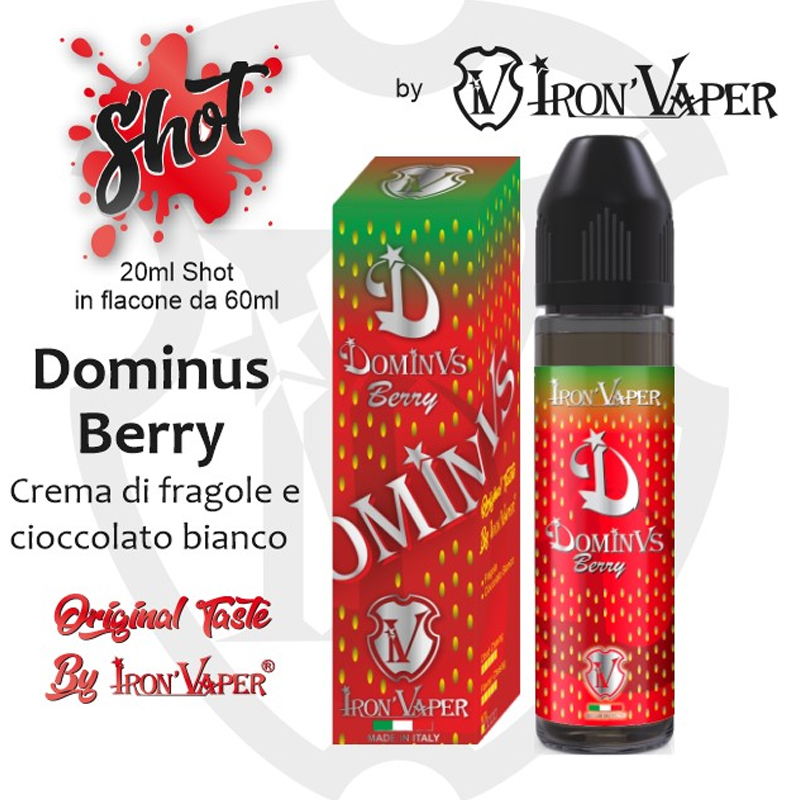 Iron Vaper Dominus Berry Aroma 20 ml in 60 ml Liquido per Sigaretta Elettronica .web