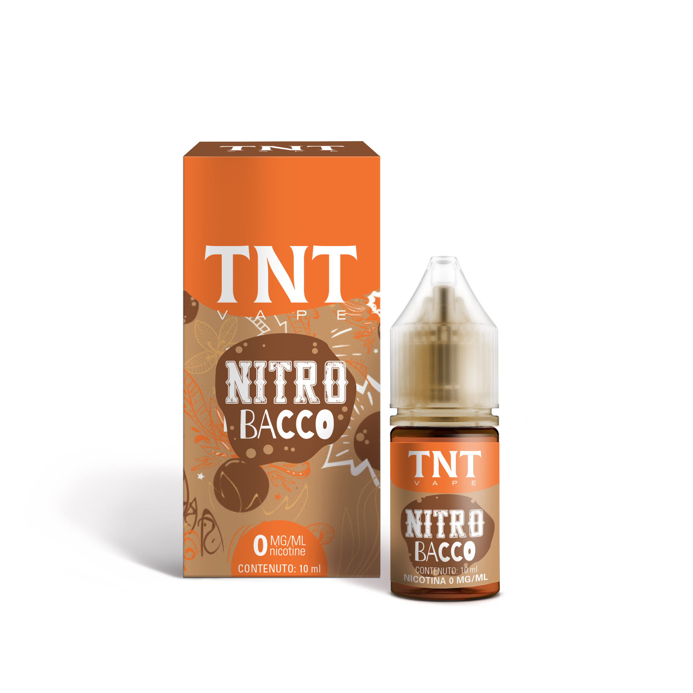 TNT Vape Nitro Bacco 10 ml Liquido Pronto Nicotina