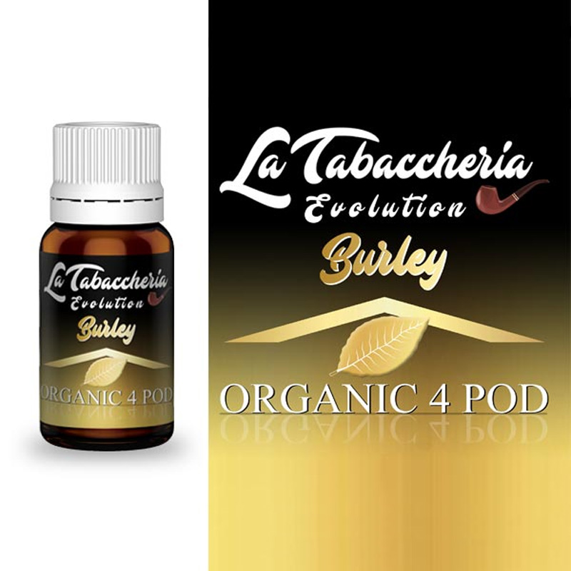 La Tabaccheria Organic 4 Pod Single Leaf Burley Aroma 10 ml per Sigaretta Elettronica