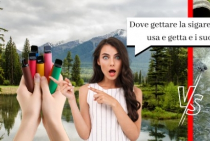 Dove gettare la sigaretta elettronica usa e getta e i suoi liquidi