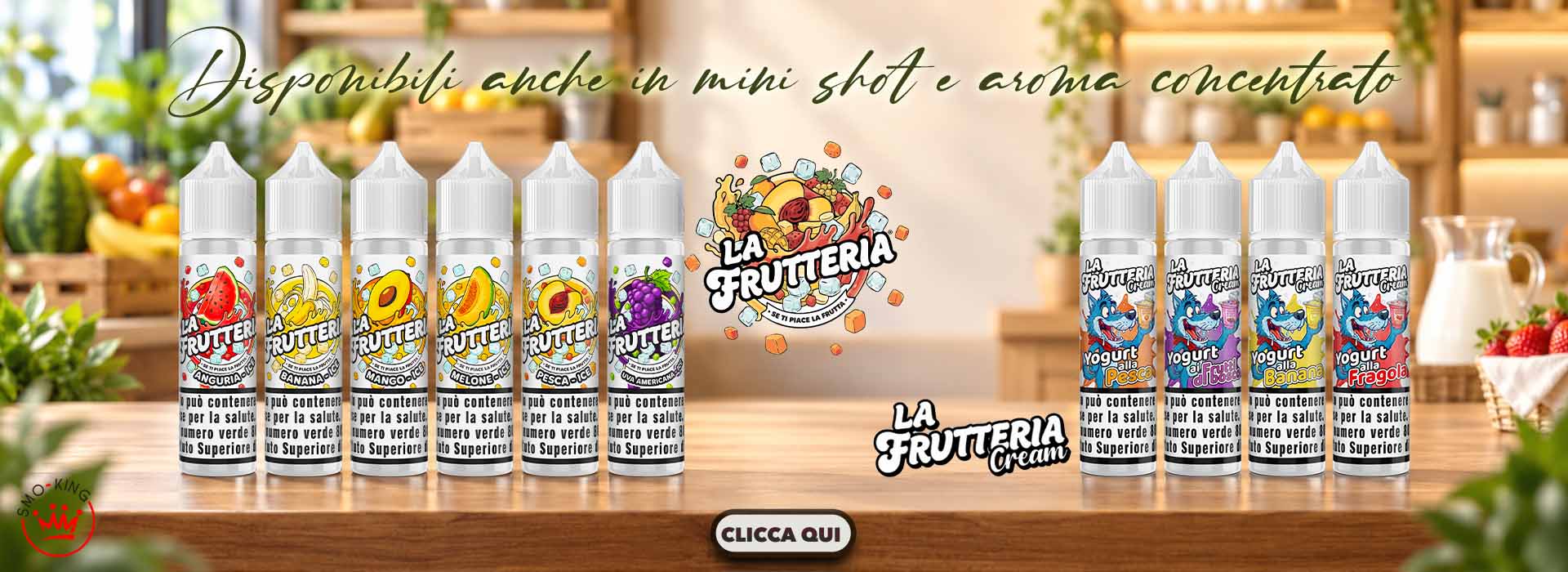 LA FRUTTERIA Liquidi SHOT - MINI SHOT - AROMI CONCENTRATI