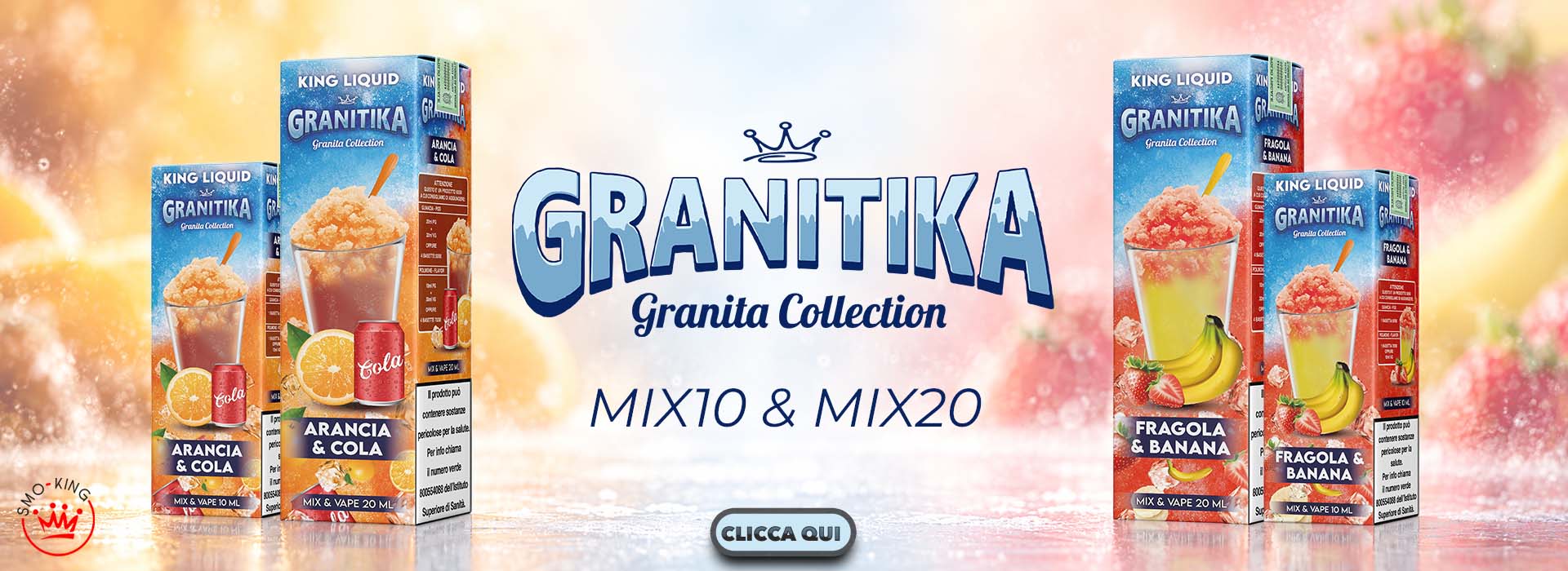 King Liquid GRANITIKA Liquidi Mix&Vape 20ml e 10ml - Terza Uscita