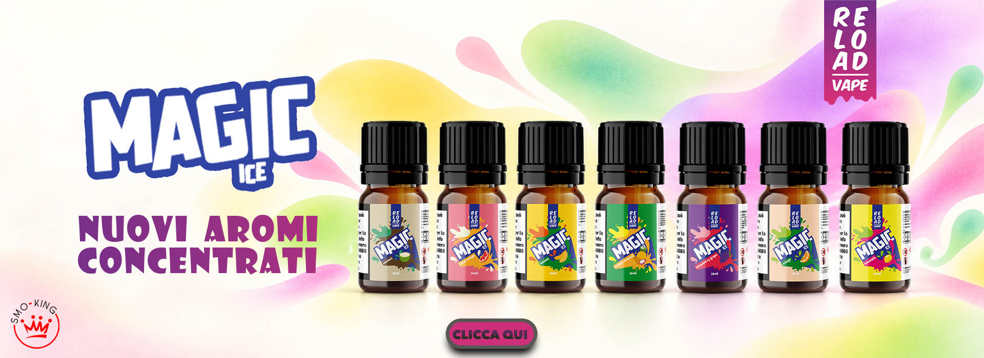 Reload Vape MAGIC ICE Aromi Concentrati 10ml - Seconda Uscita (30/09)