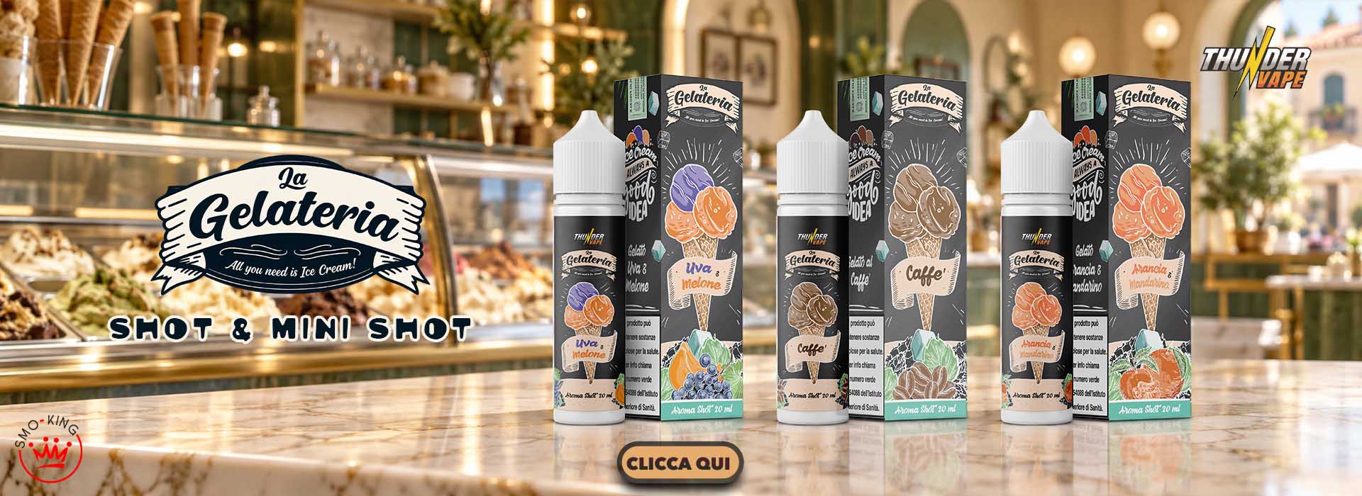 Thunder Vape LA GELATERIA Liquidi Shot Mini Shot